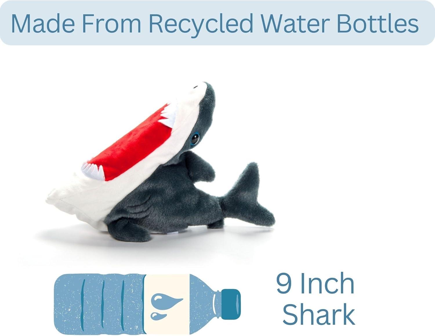 image:imageThe Petting Zoo Shark Stuffed Animal Plushie Slap Bracelet Gifts for Kids Slapstix Sealife Animals Shark Plush Toy 10 inches