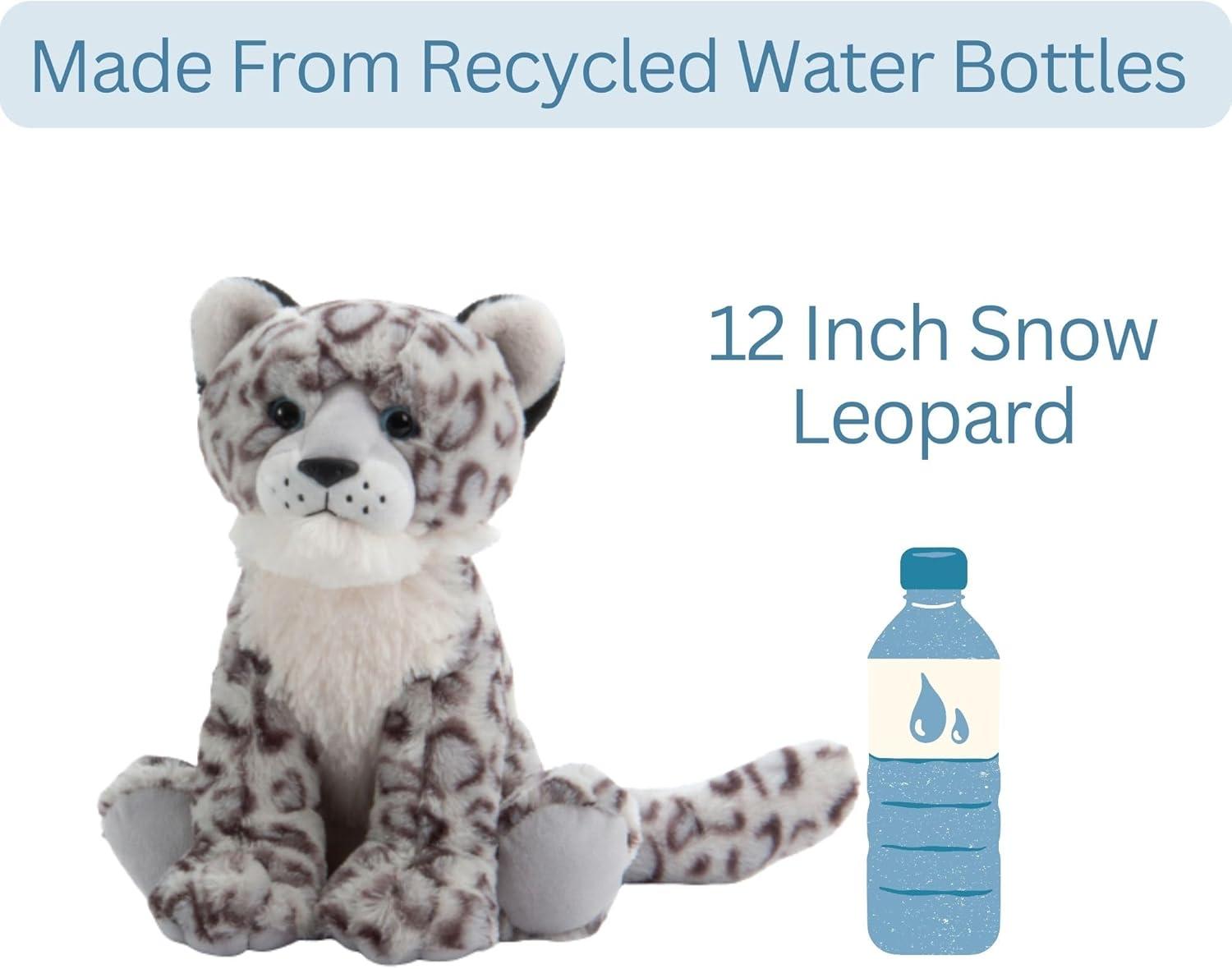 image:imageThe Petting Zoo Snow Leopard Stuffed Animal Gifts for Kids Wild Onez Zoo Animals Snow Leopard Plush Toy 12 inches