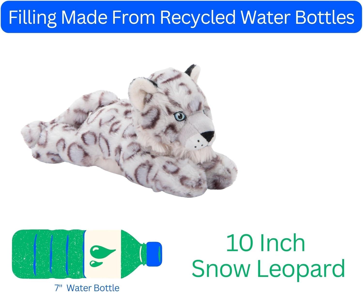image:imageThe Petting Zoo Snow Leopard Stuffed Animal Plushie Gifts for Kids Earth Keeperz Wildlife Animals Zoologee Snow Leopard Plush Toy 10 inches