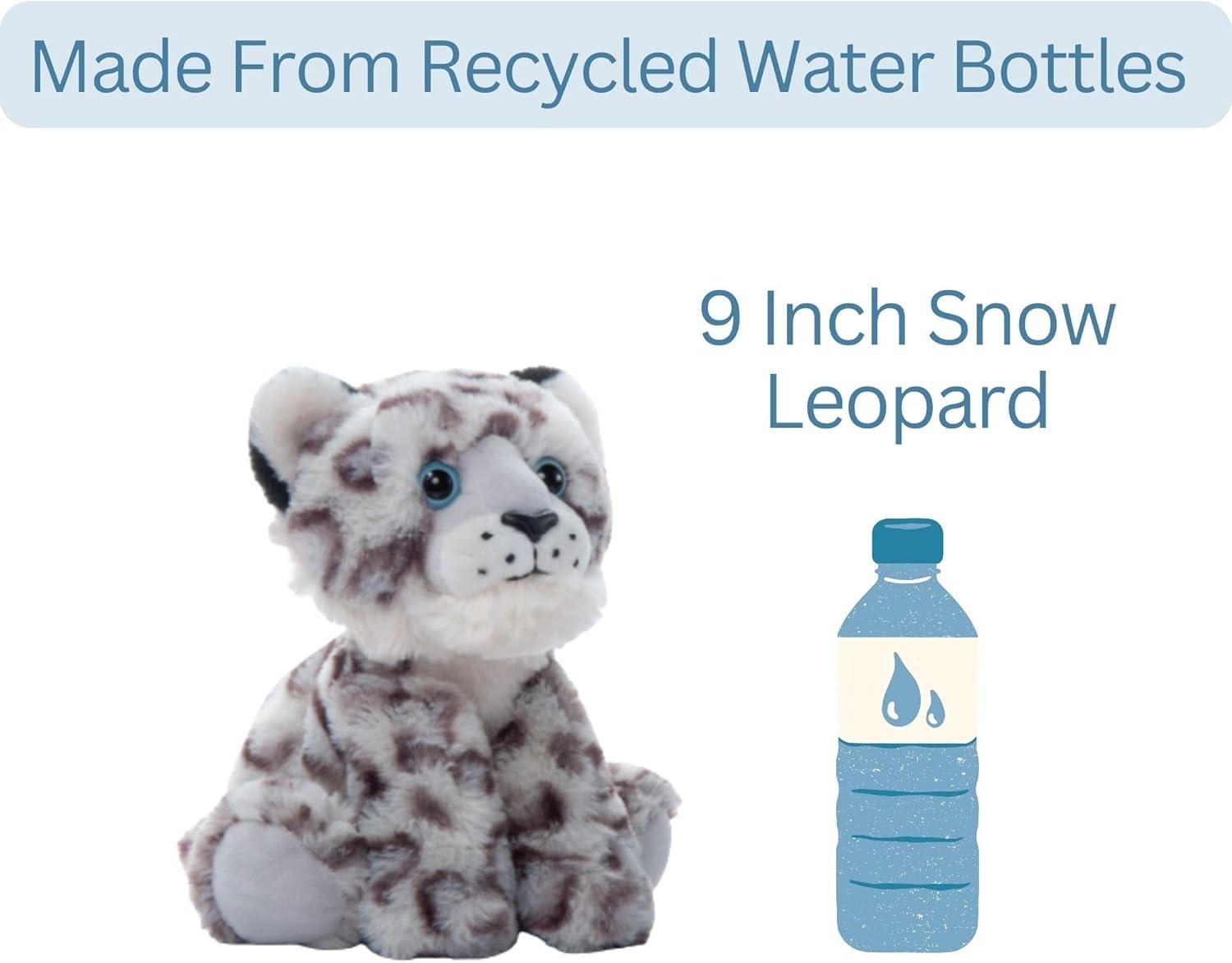 image:imageThe Petting Zoo Snow Leopard Stuffed Animal Plushie Gifts for Kids Wild Onez Wildlife Animals Leopard Plush Toy 9 inches