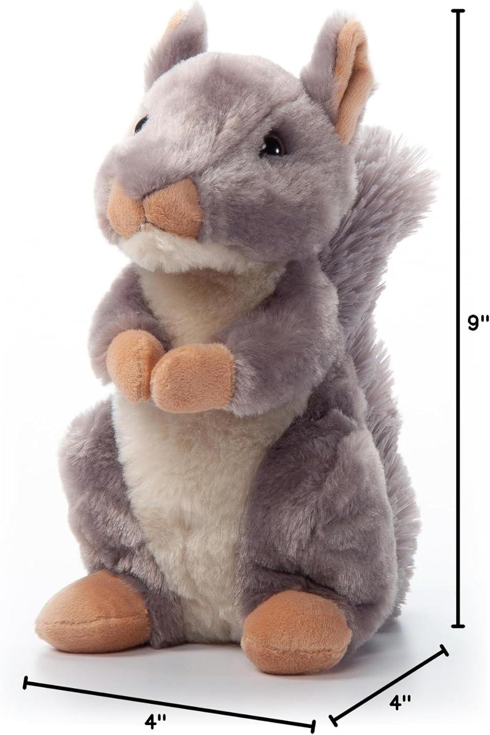 image:imageThe Petting Zoo Squirrel Stuffed Animal Plushie Gifts for Kids Wild Onez Wildlife Animals Grey Squirrel Plush Toy 9 inches