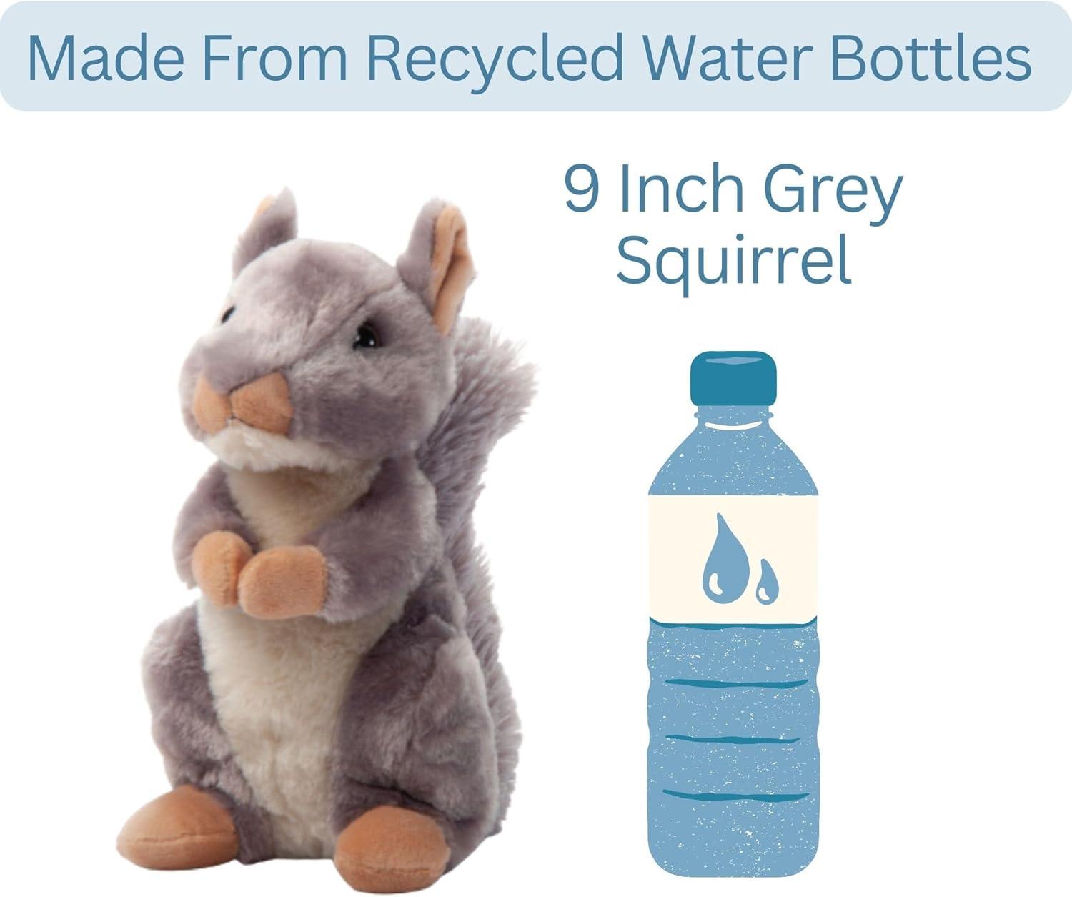 image:imageThe Petting Zoo Squirrel Stuffed Animal Plushie Gifts for Kids Wild Onez Wildlife Animals Grey Squirrel Plush Toy 9 inches