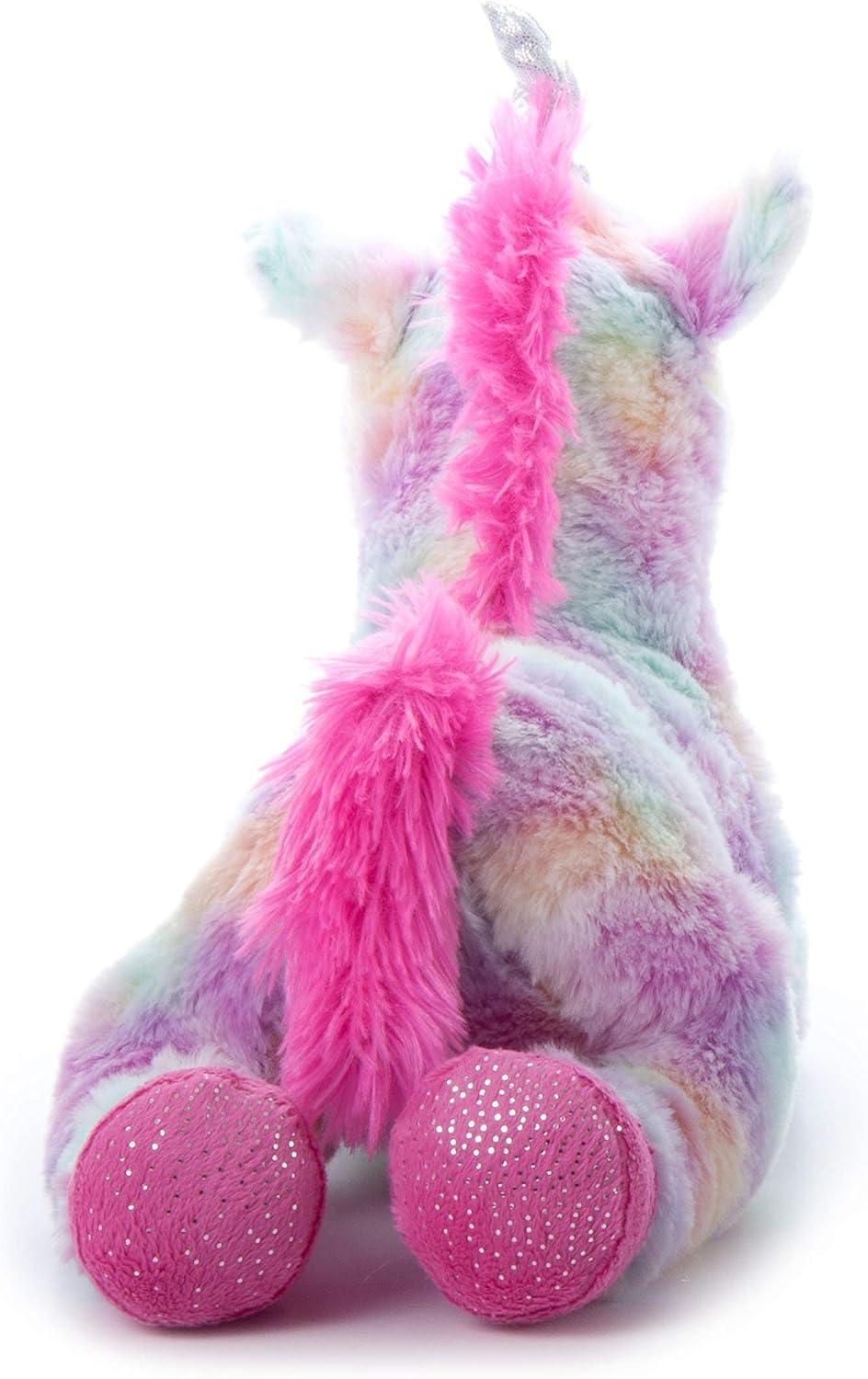 image:imageThe Petting Zoo Unicorn Stuffed Animal Plush Toy Gifts for Girls Rainbow Tie Dye amp Lashz Unicorn