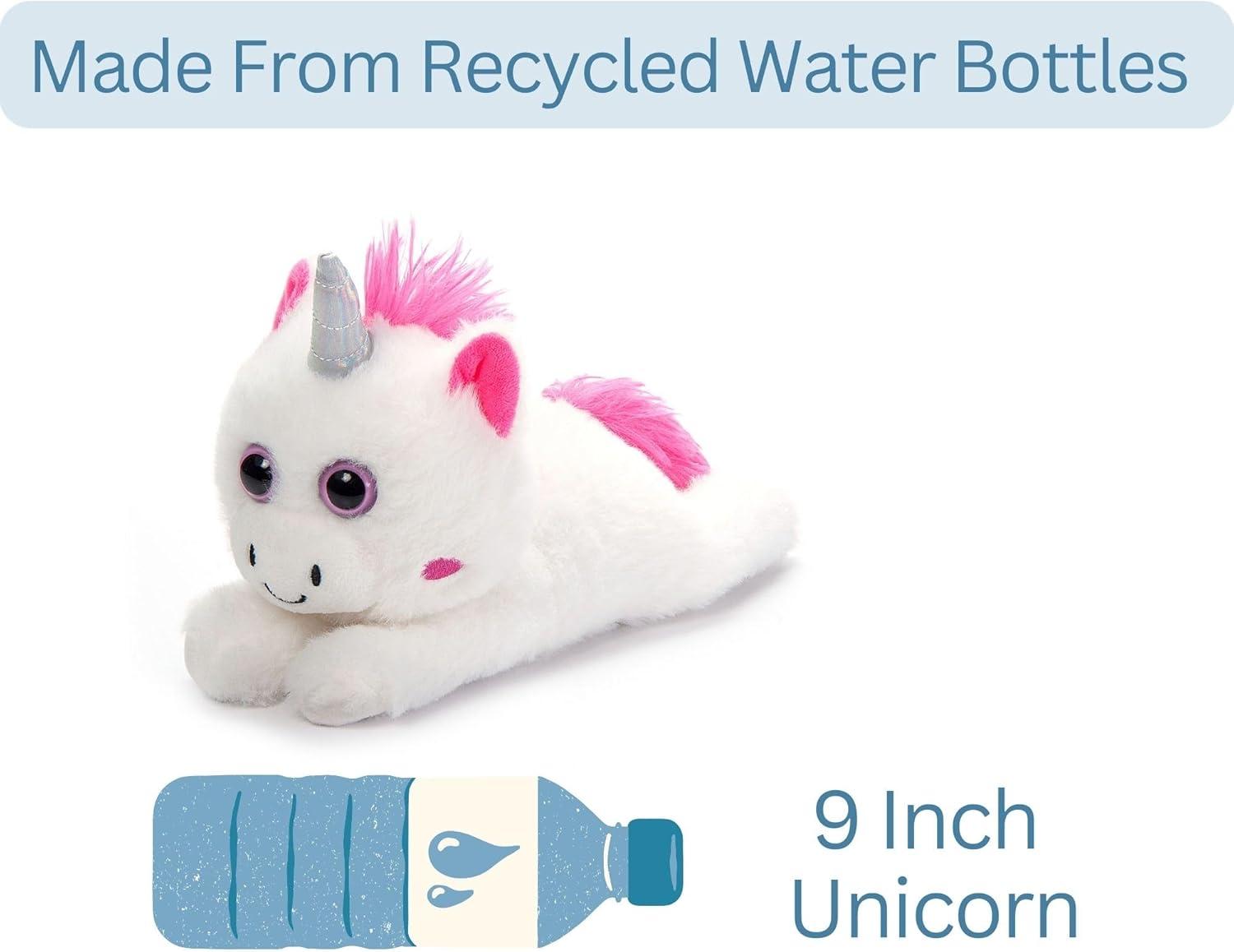 image:imageThe Petting Zoo Unicorn Stuffed Animal Plushie Slap Bracelet Gifts for Kids Slapstix Animals White Unicorn Plush Toy 10 inches