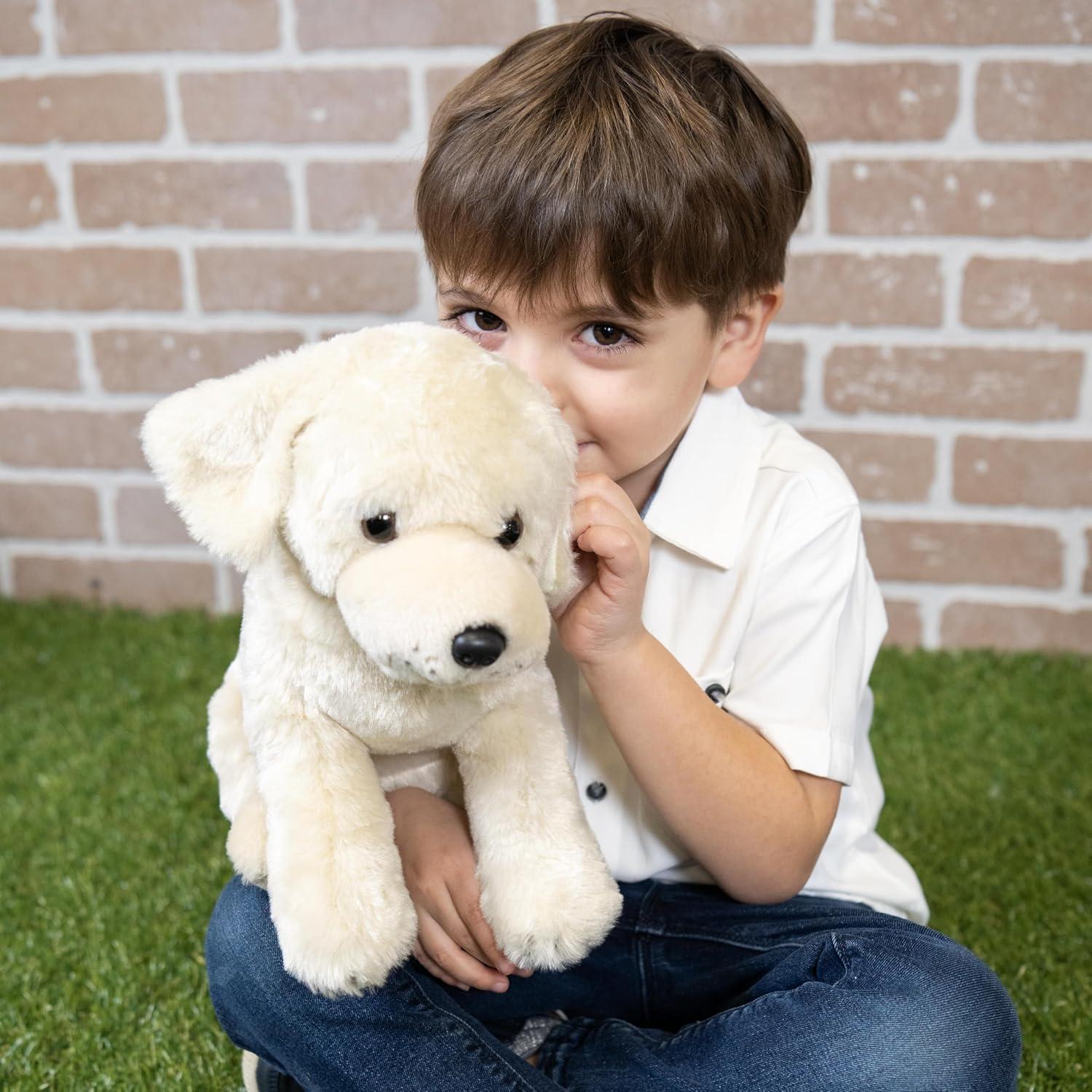 image:imageThe Petting Zoo Yellow Lab Dog Stuffed Animal Plushie Gifts for Kids Lab Dog Plush Toy 12 inches