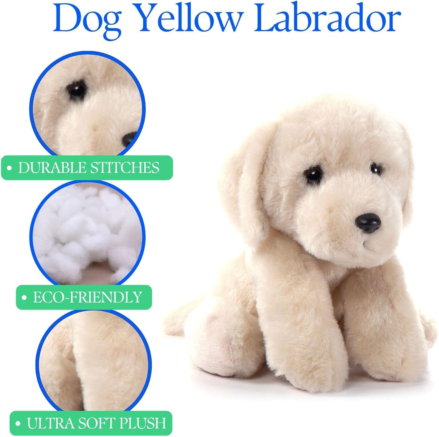 image:imageThe Petting Zoo Yellow Lab Dog Stuffed Animal Plushie Gifts for Kids Lab Dog Plush Toy 9 inches