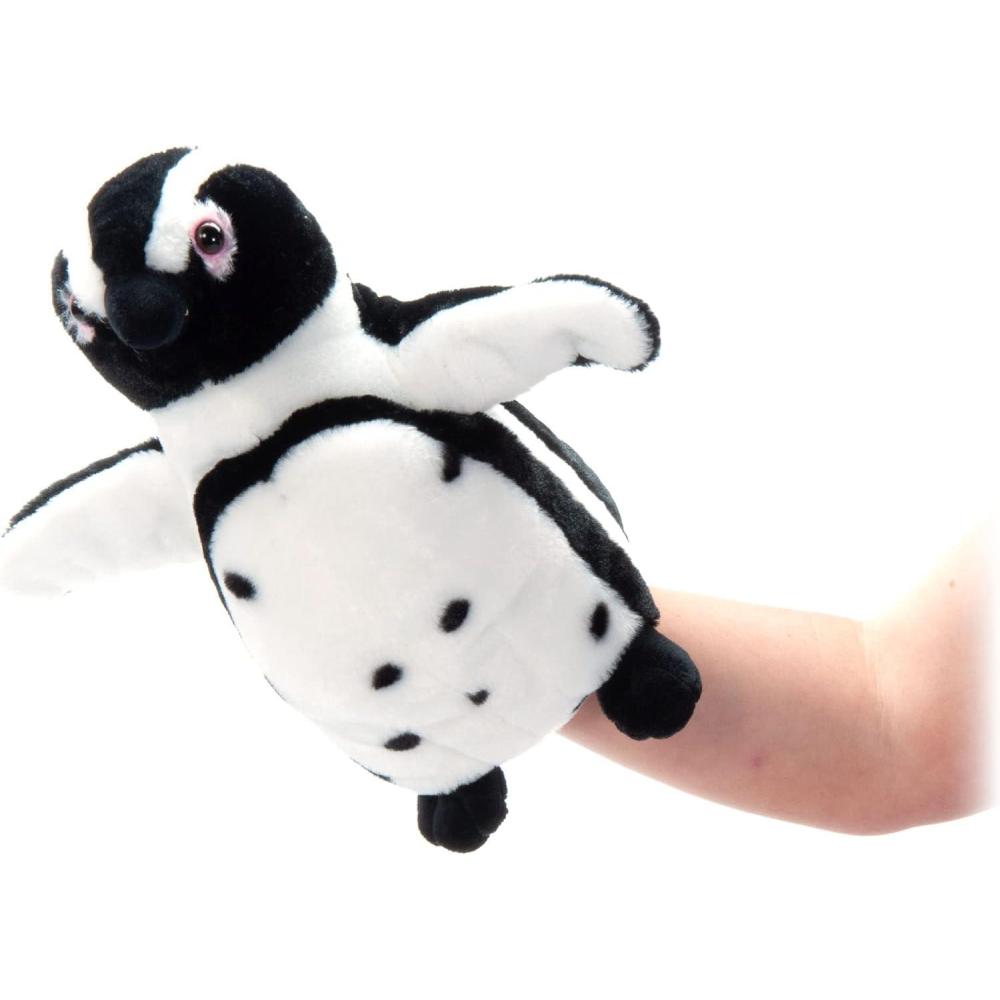 image:imageThe Petting Zoo African BlackFooted Penguin Hand Puppet Stuffed Animal Plushie Gifts for Kids Puppetz Animals Penguin Interactive Puppets Plush Toy 19 Inches