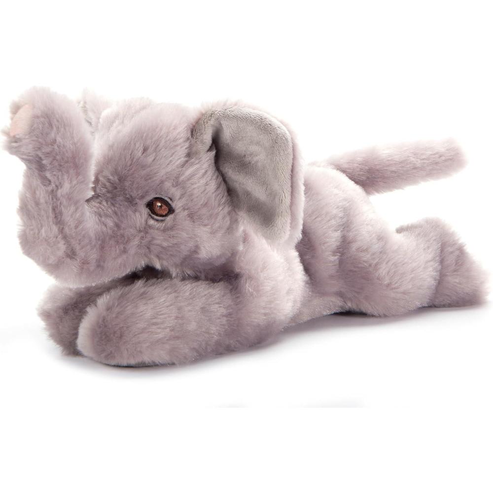image:imageThe Petting Zoo African Elephant Stuffed Animal Plushie Gifts for Kids Earth Keeperz Wildlife Animals Zoologee Grey African Elephant Plush Toy 10 inches