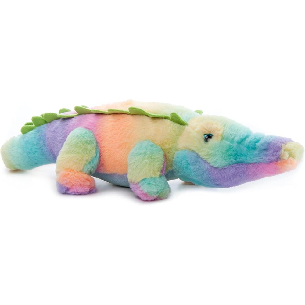 image:imageThe Petting Zoo Alligator Stuffed Animal Plushie Ombrez Zoo Animals Rainbow Zoologee Alligator Plush Toy 22 inches