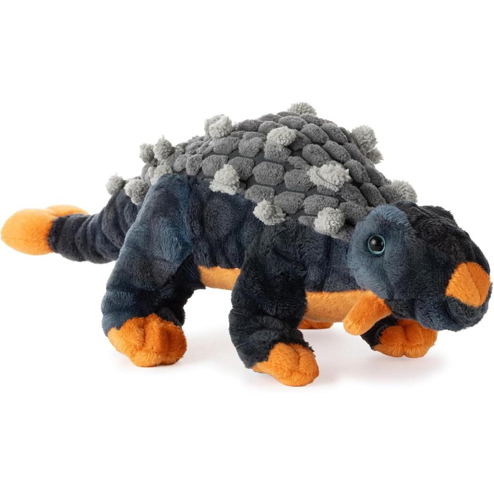 image:imageThe Petting Zoo Ankylosaurus Stuffed Animal Plushie Gift for Kids Dinosaur Animals Grey Dinosaur Plush Toy 13 inches