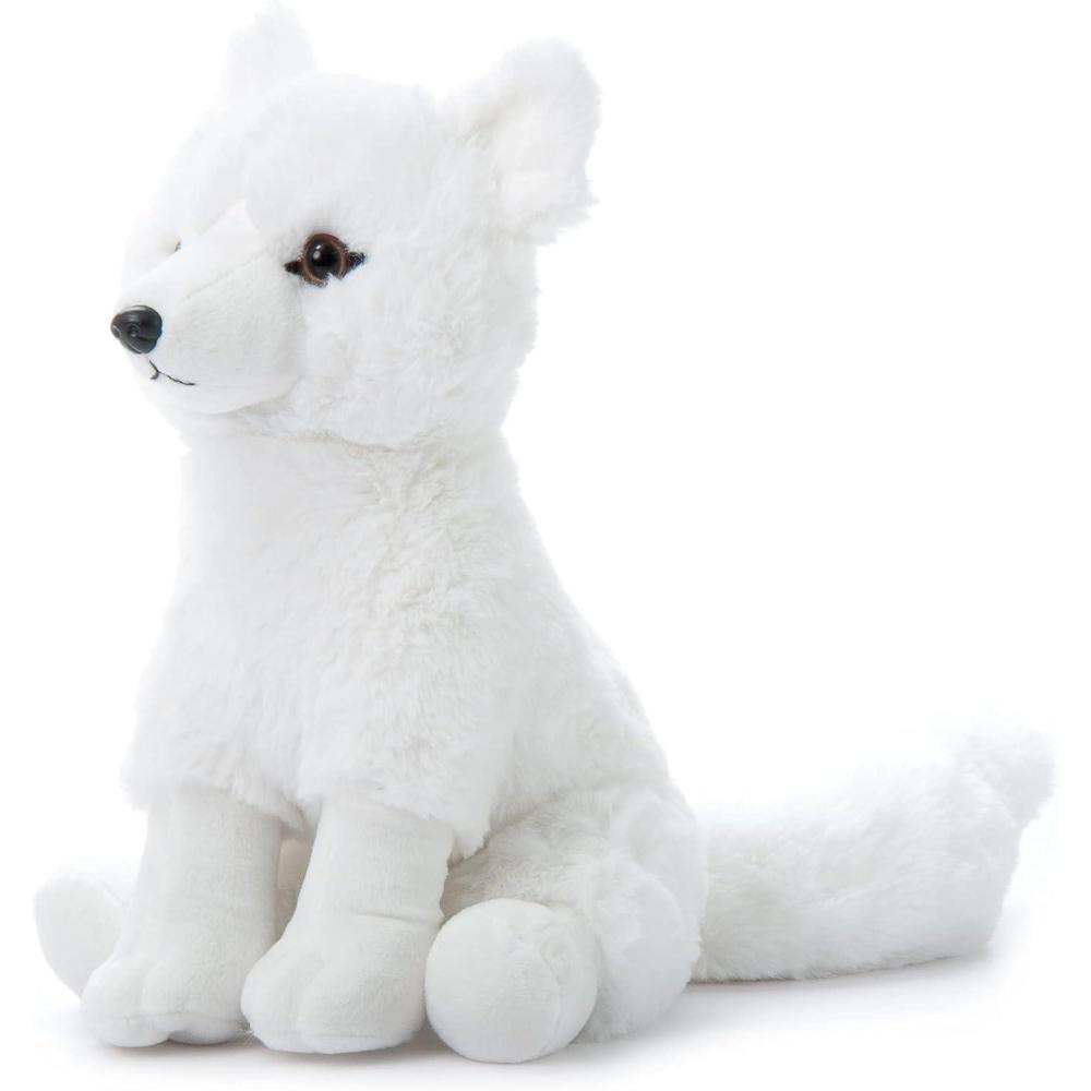 image:imageThe Petting Zoo Arctic Fox Stuffed Animal Gifts for Kids Wild Onez Zoo Animals Arctic Fox Plush Toy 12 inches