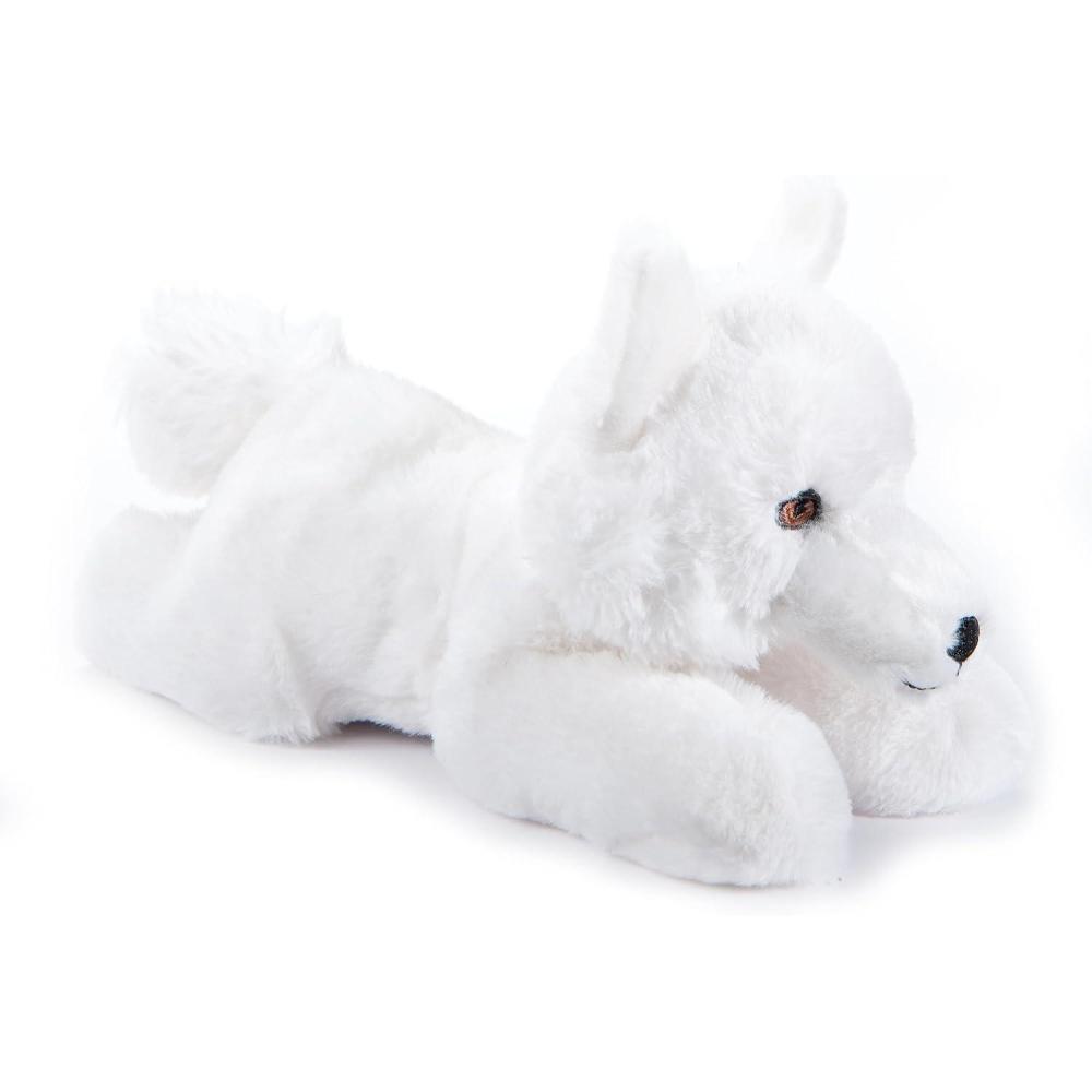 image:imageThe Petting Zoo Arctic Fox Stuffed Animal Plushie Gifts for Kids Earth Keeperz Wildlife Animals Zoologee White Arctic Fox Plush Toy 10 inches