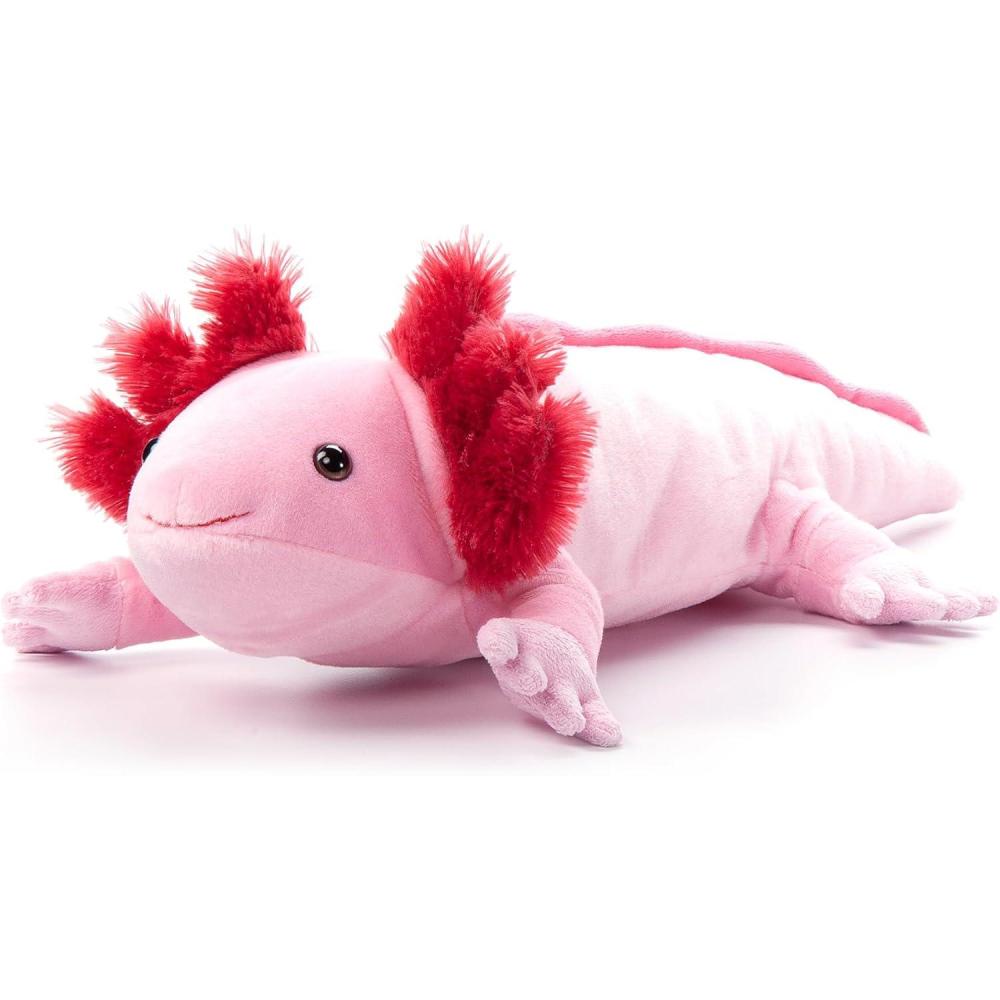 image:imageThe Petting Zoo Axolotl Stuffed Animal Plushie Gifts for Kids Wild Onez Sealife Animals Salamander Plush Toy 34 inches