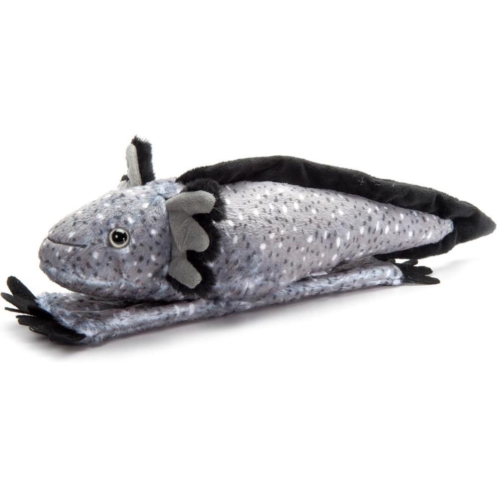 image:imageThe Petting Zoo Axolotl Stuffed Animal Plushie Slap Bracelet Gifts for Kids Slapstix Wildlife Animals Black Axolotl Plush Toy 9 inches