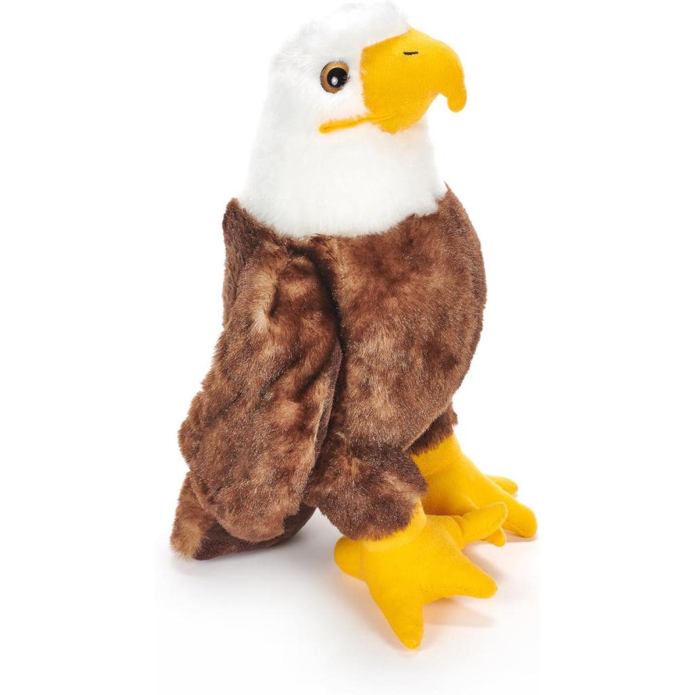 image:imageThe Petting Zoo Bald Eagle Stuffed Animal Gifts for Kids Wild Onez Zoo Animals Bald Eagle Plush Toy 12 inches