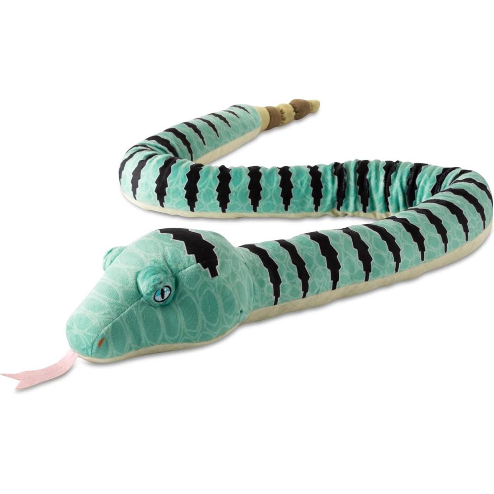 image:imageThe Petting Zoo Banded Rock Rattlesnake Snake Stuffed Animal Plushie Gifts for Kids Earth Keeperz Snake Animals Zoologee Banded Rock Rattlesnake Snake Plush Toy 54 inches