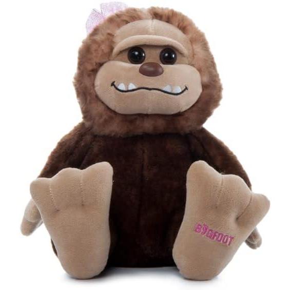 image:imageThe Petting Zoo Bigfoot Girl Stuffed Animal Plushie Gifts for Kids Wild Onez Wildlife Animals Bigfoot Ape Plush Toy 10 inches