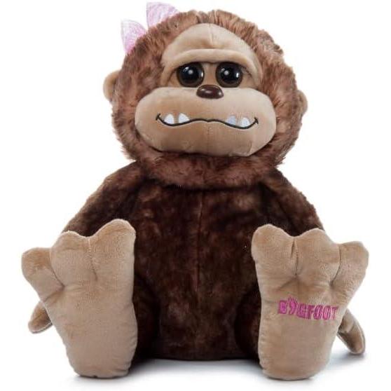 image:imageThe Petting Zoo Bigfoot Girl Stuffed Animal Plushie Gifts for Kids Wild Onez Wildlife Animals Bigfoot Ape Plush Toy 12 inches