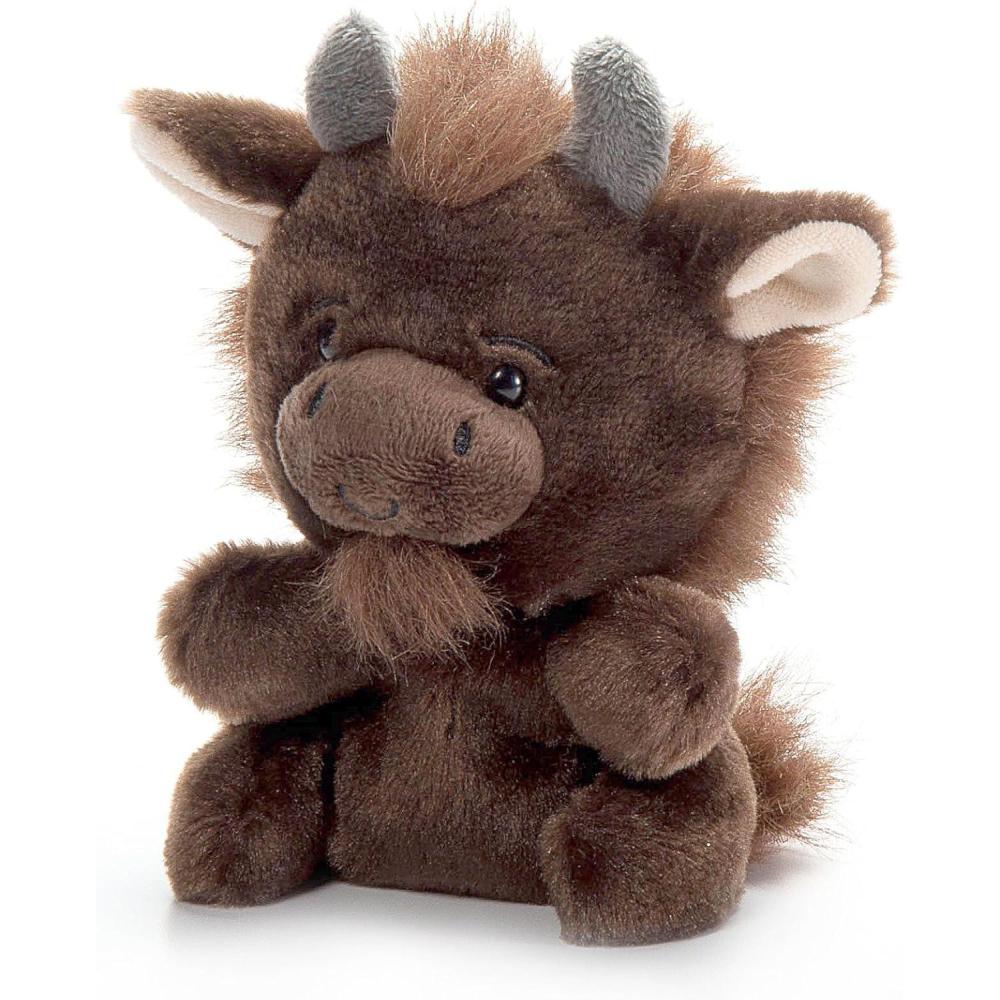 image:imageThe Petting Zoo Bison Stuffed Animal Plushie Gifts for Kids Nuggetz Wildlife Animals Bison Plush Toy 6 inchesSmall
