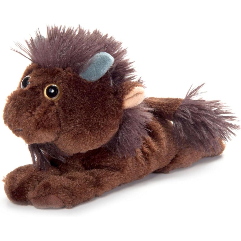 image:imageThe Petting Zoo Bison Stuffed Animal Plushie Slap Bracelet Gifts for Kids Slapstix Wildlife Animals Bison Plush Toy 10 inches