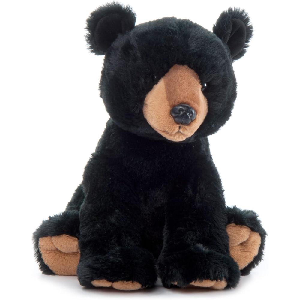 image:imageThe Petting Zoo Black Bear Stuffed Animal Gifts for Kids Wild Onez Zoo Animals Black Bear Plush Toy 12 inches