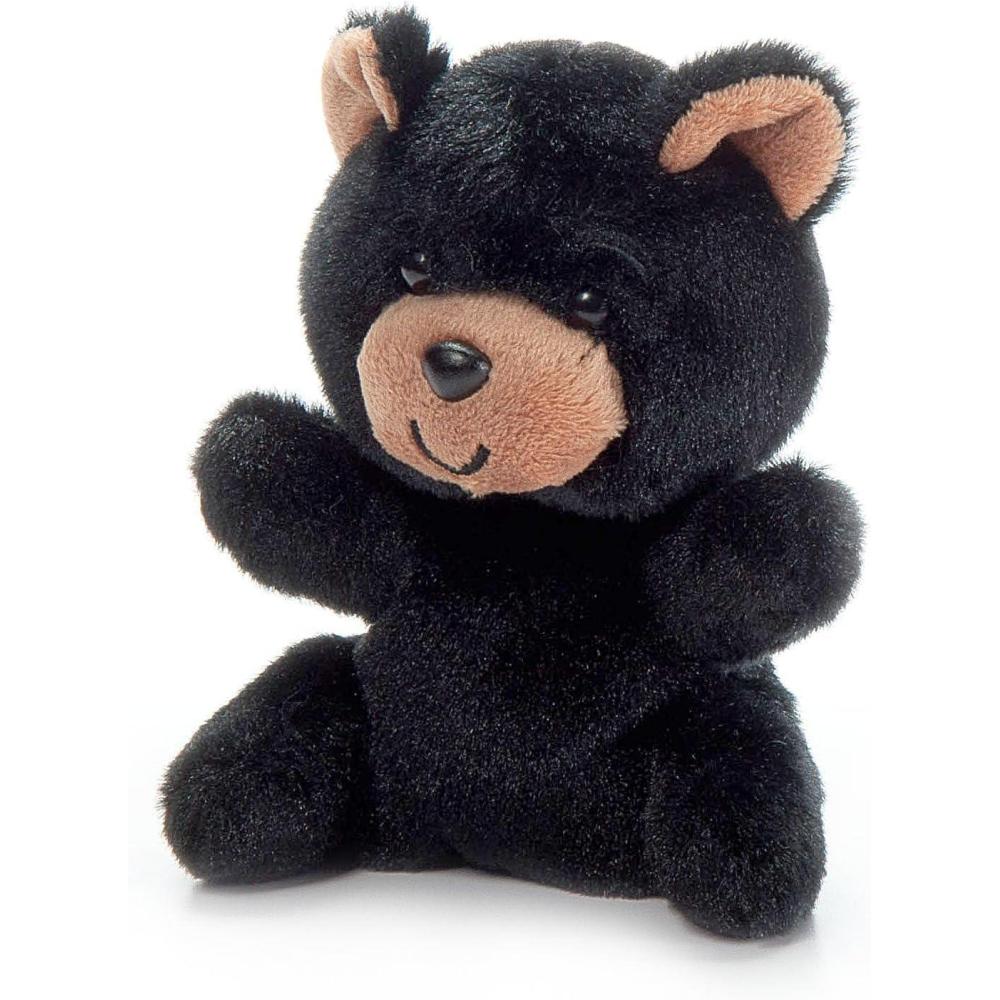 image:imageThe Petting Zoo Black Bear Stuffed Animal Plushie Gifts for Kids Nuggetz Wildlife Animals Bear Panda Plush Toy 6 inches