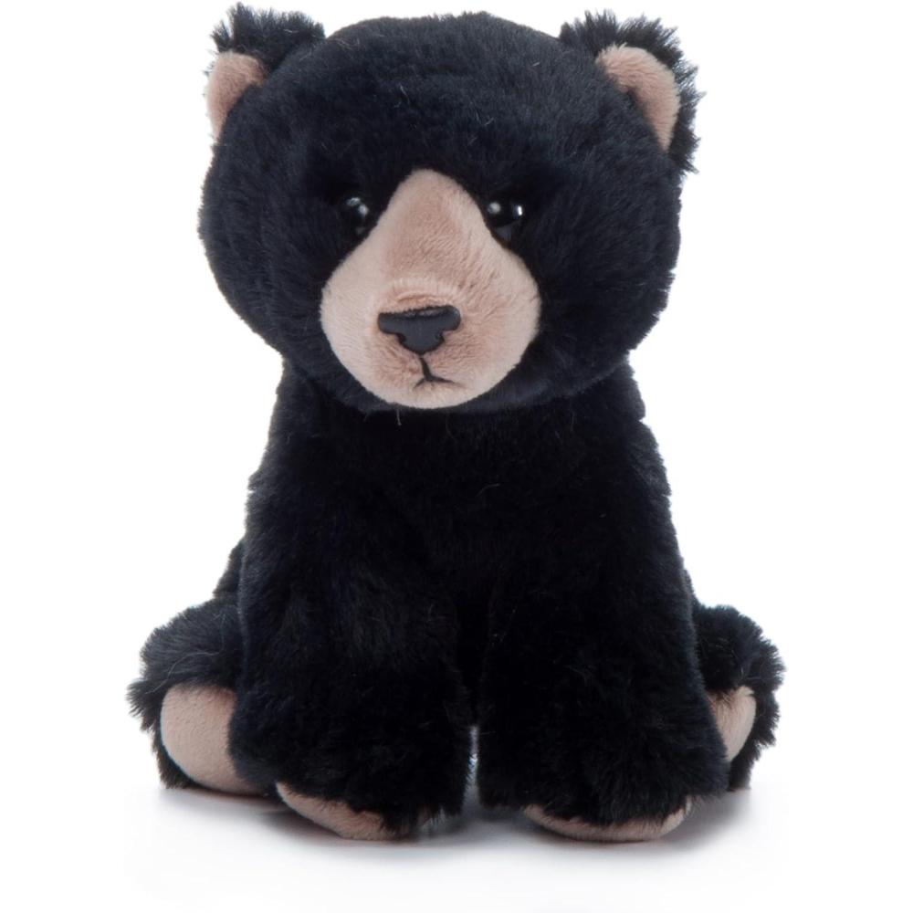 image:imageThe Petting Zoo Black Bear Stuffed Animal Plushie Gifts for Kids Wild Onez Babiez Zoo Animals Black Bear Plush Toy 6 inches6 in