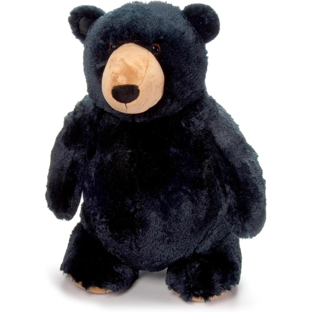 image:imageThe Petting Zoo Black Bear Stuffed Animal Plushie Gifts for Kids Wildlife Animals Black Bear Plush Toy 20 inches
