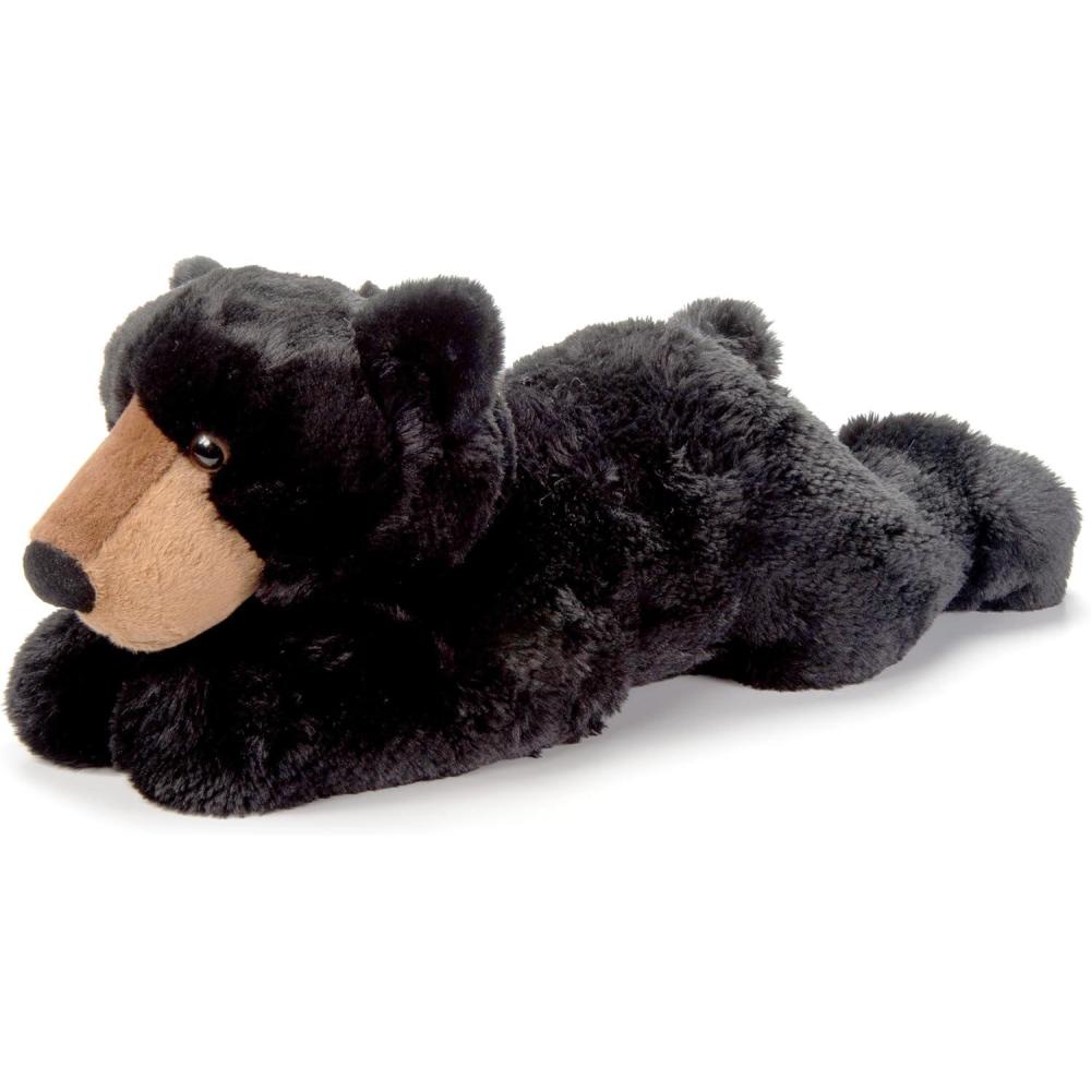 image:imageThe Petting Zoo Black Bear Stuffed Animal Plushie Gifts for Kids Wildlife Animals Floppy Black Bear Plush Toy 24 inches