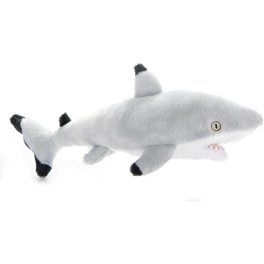 image:imageThe Petting Zoo Blacktip Shark Stuffed Animal Plushie Gifts for Kids Earth Keeperz Sealife Animals Zoologee Grey Blacktip Shark Plush Toy 21 inches