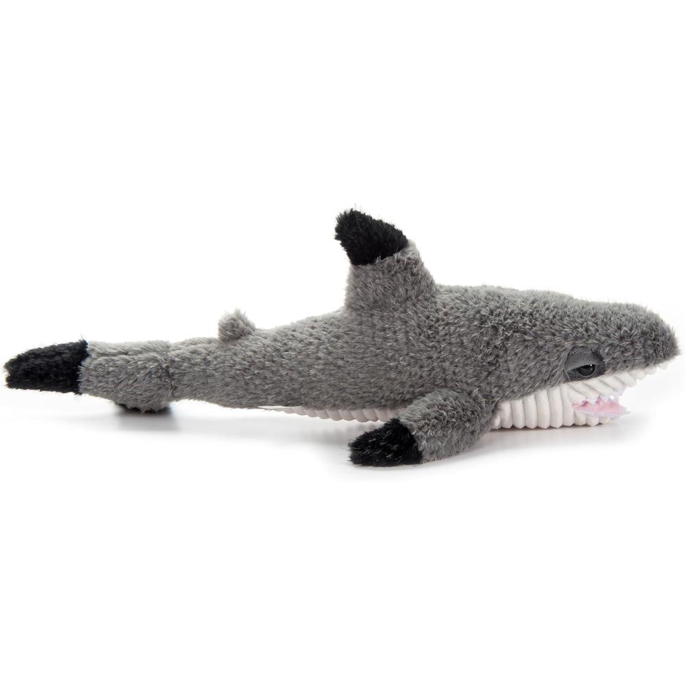 image:imageThe Petting Zoo Blacktip Shark Stuffed Animal Plushie Gifts for Kids Fuzzlez Sealife Animals Gray Shark Plush Toy 18 Inches