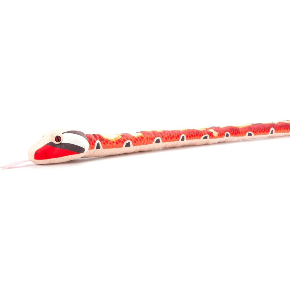image:imageThe Petting Zoo Blood Python Snake Stuffed Animal Plushie Gifts for Kids Earth Keeperz Snake Animals Zoologee Red Blood Python Snake Plush Toy 54 inches