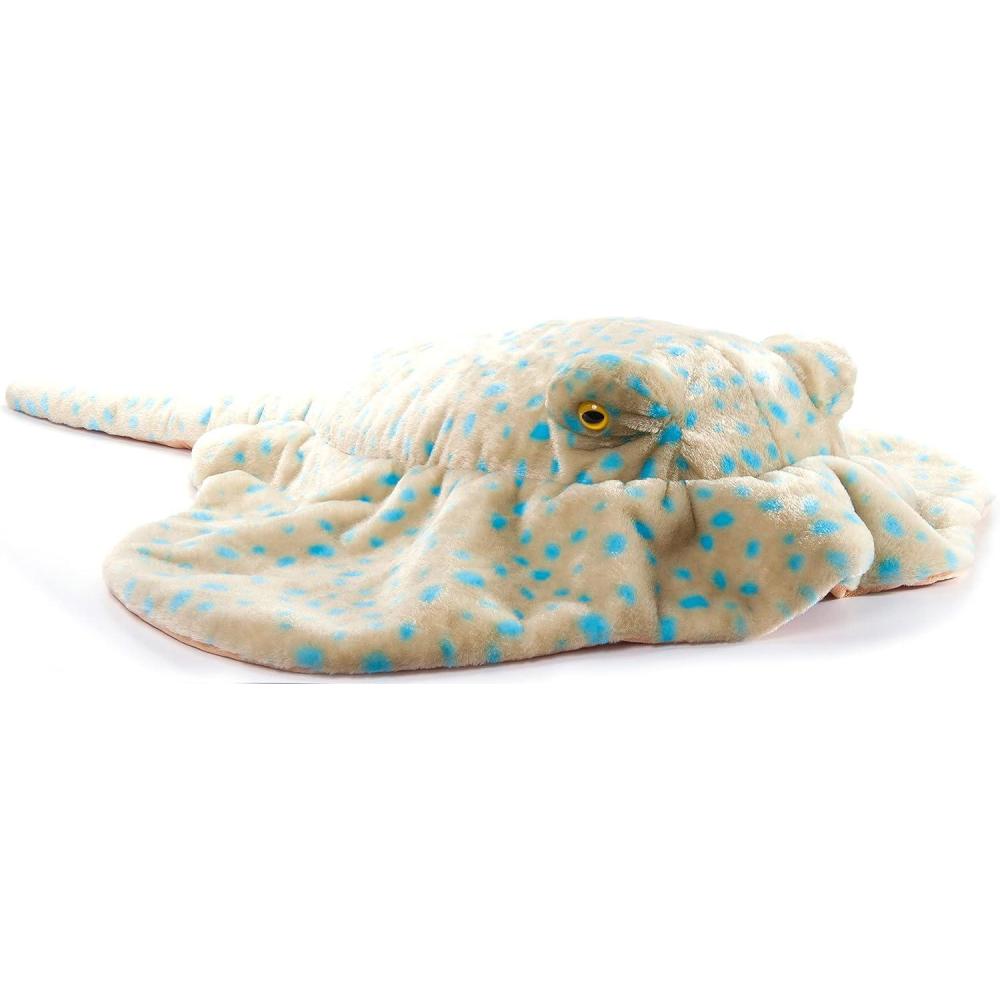 image:imageThe Petting Zoo Blue Spotted Ray Animal Plushie Gifts for Kids Wild Onez Ocean Animals Jumbo Stingray Plush Toy 42 inches from Tip of Tail to Head