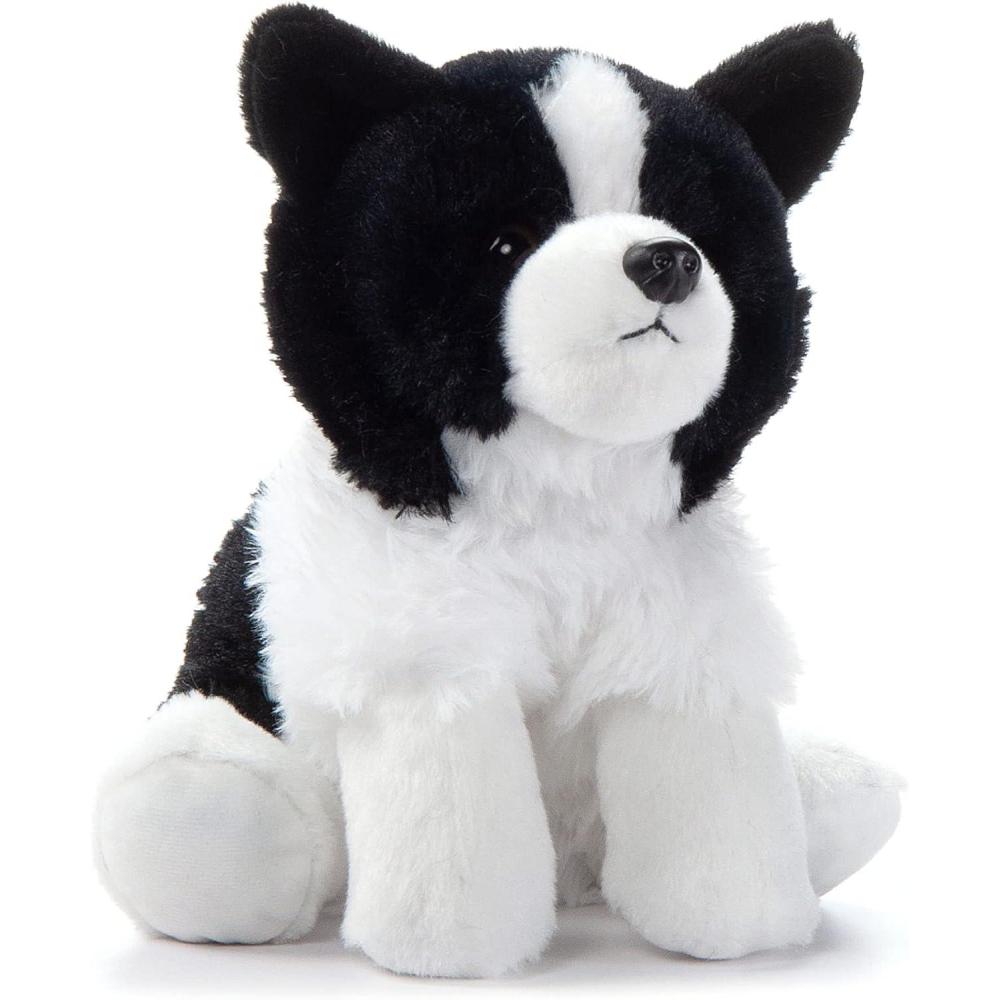 image:imageThe Petting Zoo Border Collie Dog Stuffed Animal Plushie Gifts for Kids Dog Plush Toy 9 inches