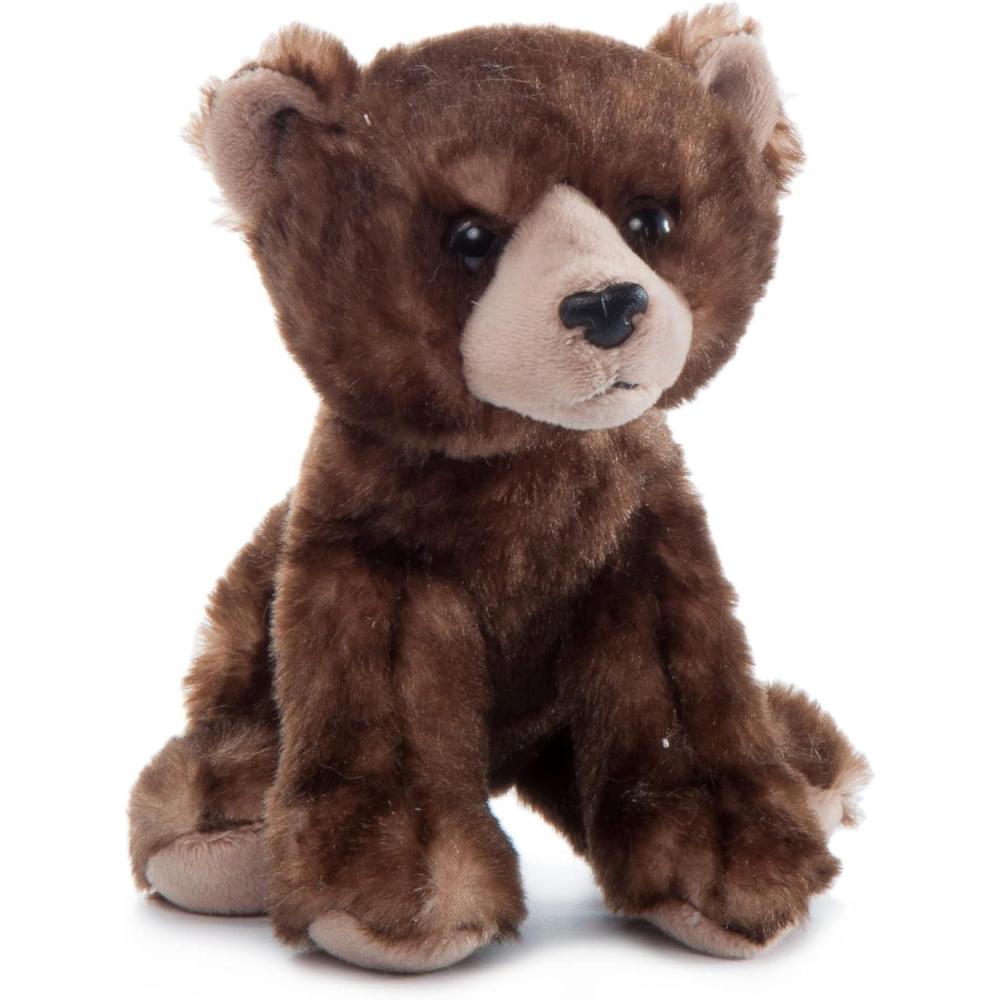 image:imageThe Petting Zoo Brown Bear Stuffed Animal Plushie Gifts for Kids Wild Onez Babiez Zoo Animals Brown Bear Plush Toy 6 inches6 in