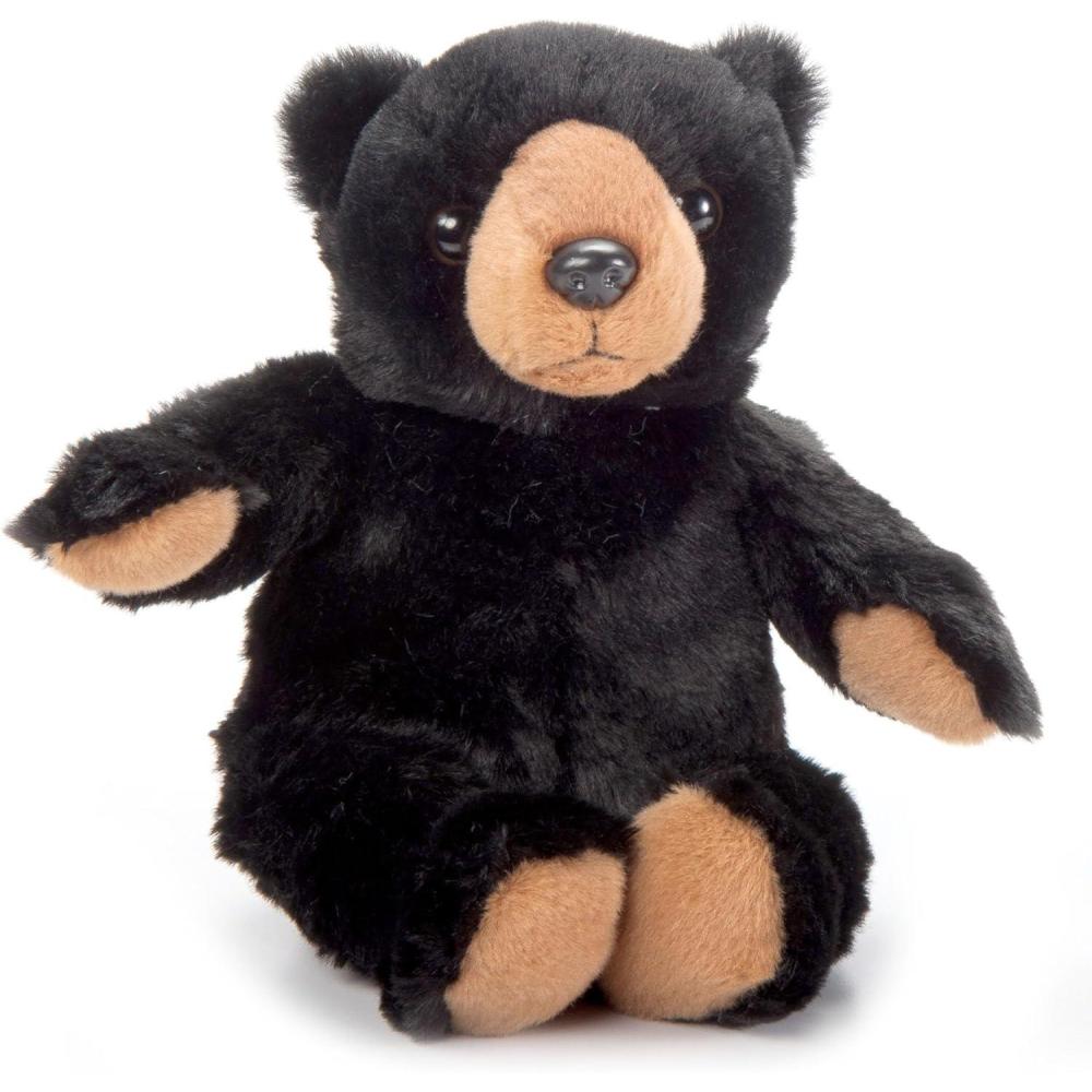 image:imageThe Petting Zoo Bubba Black Bear Stuffed Animal Plushie Gifts for Kids Wildlife Animals Black Bear Plush Toy 10 inches