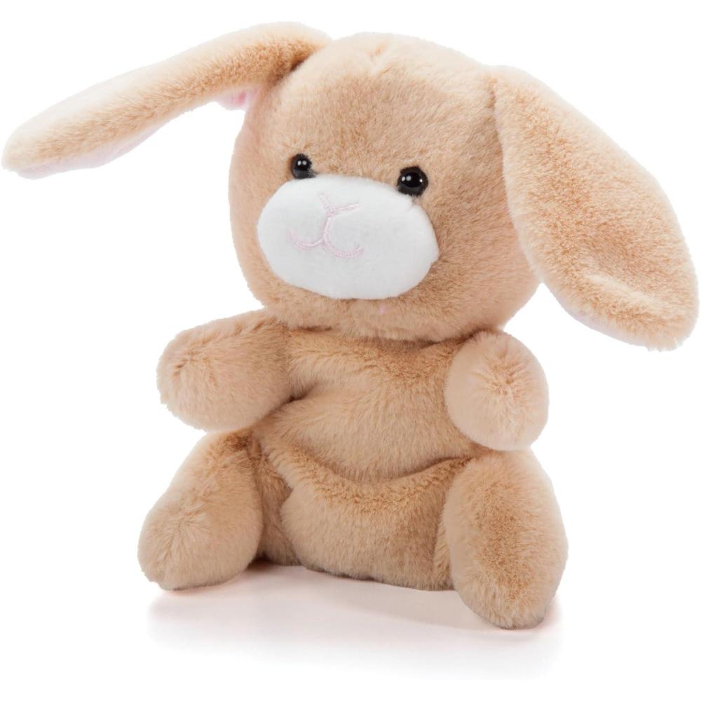 image:imageThe Petting Zoo Bunny Rabbit Stuffed Animal Plushie Gifts for Kids Nuggetz Wildlife Animals Tan Bunny Plush Toy 6 inches