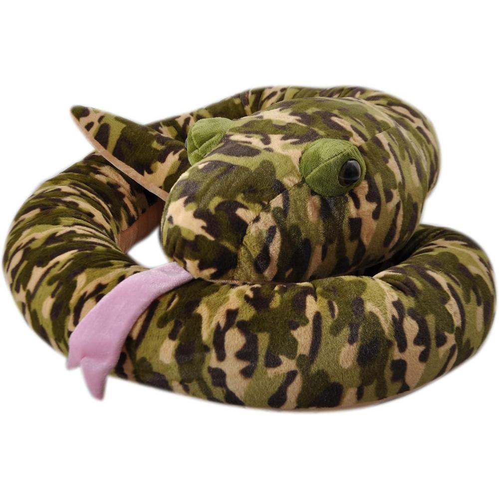 image:imageThe Petting Zoo Camo Green Snake Stuffed Animal Plushie Gifts for Kids Wild Onez Snake Animals Snake Plush Toy 54 Inches
