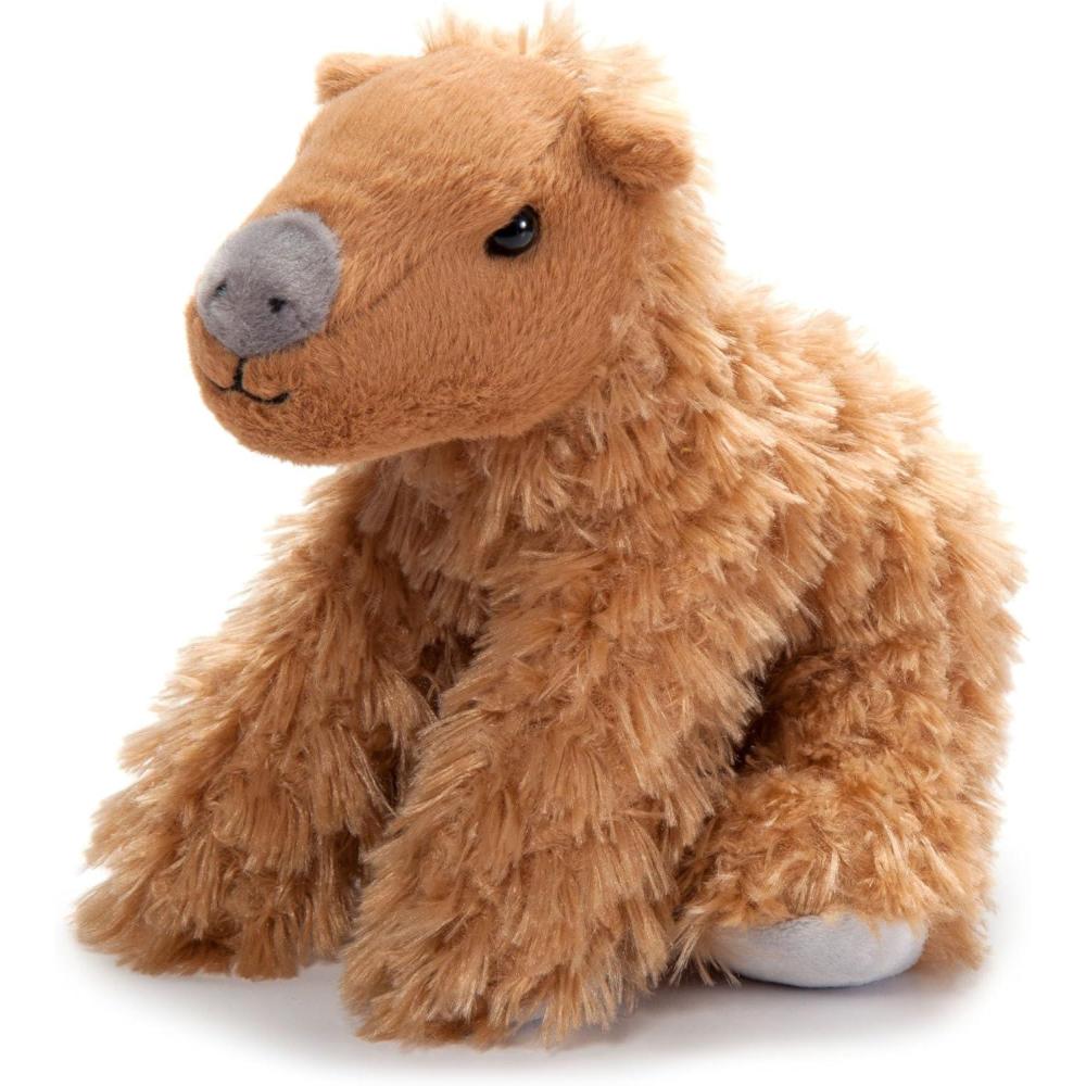 image:imageThe Petting Zoo Capybara Stuffed Animal Plushie Gifts for Kids Wild Onez Wildlife Animals Capybara Plush Toy 9 inches