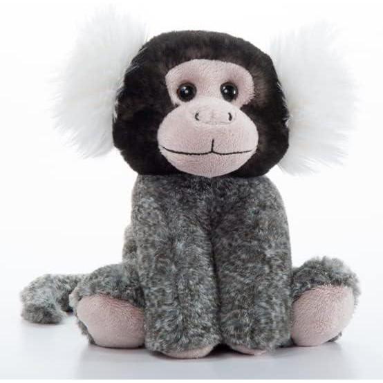 image:imageThe Petting Zoo Common Marmoset Stuffed Animal Plushie Gifts for Kids Wild Onez Wildlife Animals Monkey Plush Toy 9 Inches