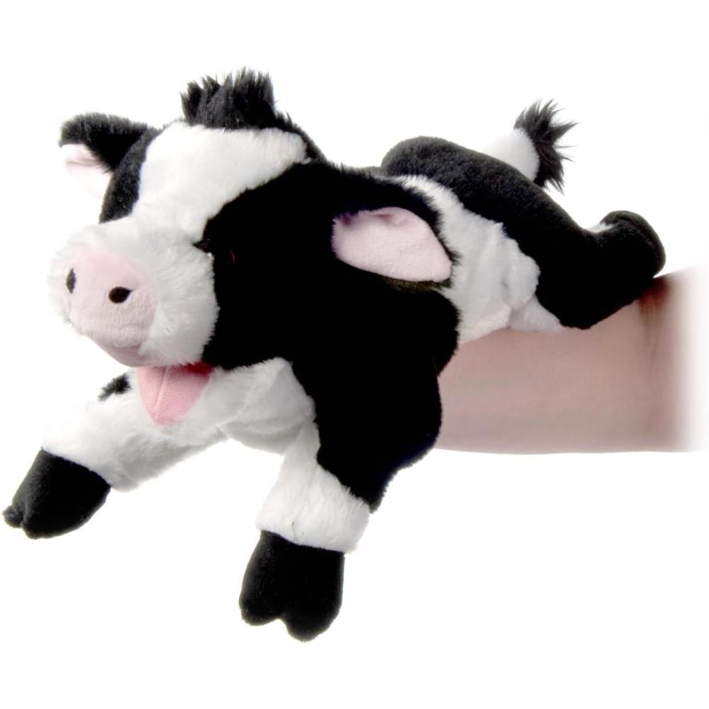 image:imageThe Petting Zoo Cow Stuffed Animal Plushie Gifts for Kids Puppetz Animals Cow Plush Toy 15 Inches