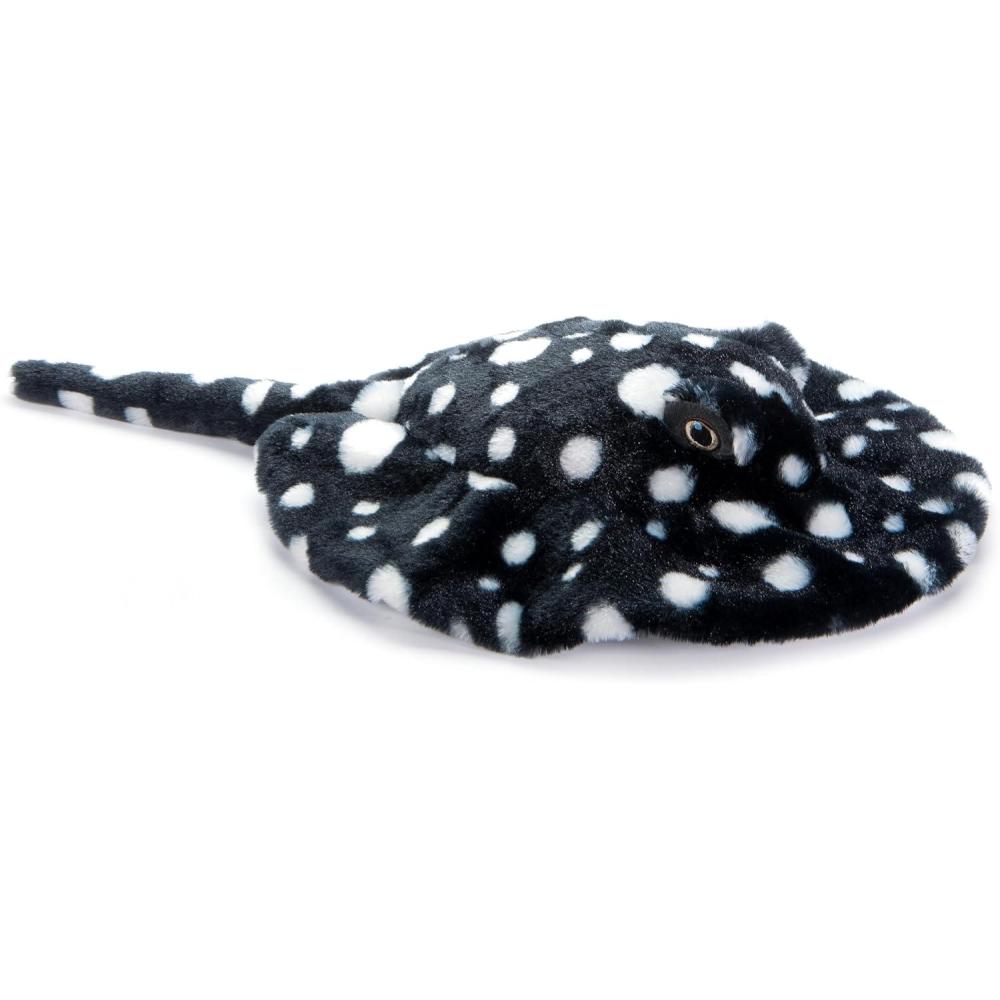 image:imageThe Petting Zoo Diamond Stingray Stuffed Animal Plushie Gifts for Kids Earth Keeperz Sealife Animals Zoologee Blue and White Stingray Plush Toy 22 inches