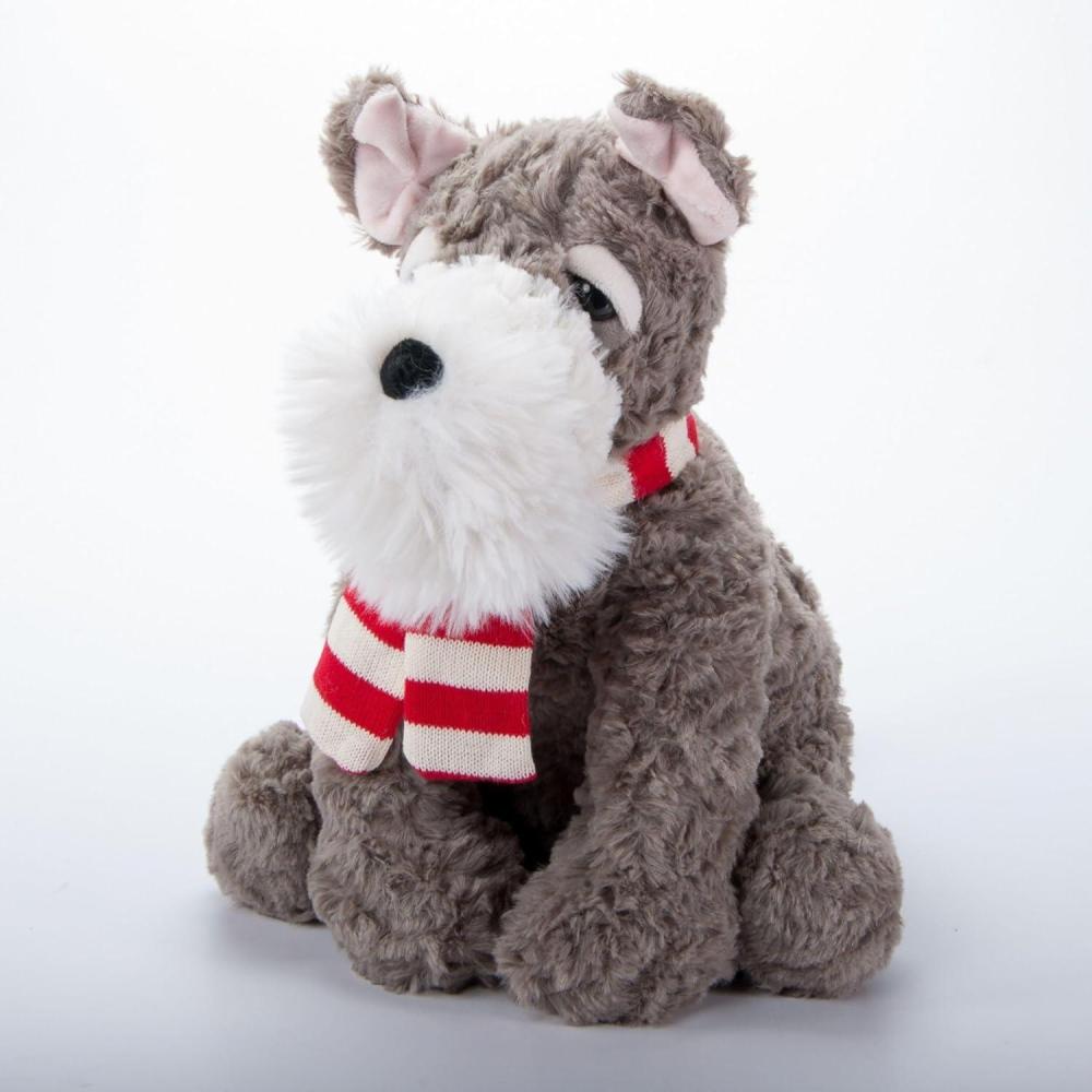 image:imageThe Petting Zoo Dog Plush Toy Gifts for Kids Holiday Fuzzlez Schnauzer Puppy Plush Toy 10 TanTan