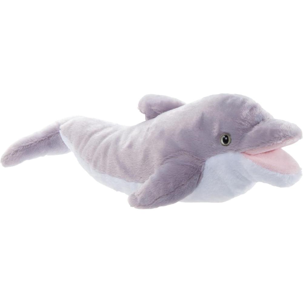 image:imageThe Petting Zoo Dolphin Hand Puppet Stuffed Animal Plushie Gifts for Kids Puppetz Animals Dolphin Interactive Puppets Plush Toy 19 Inches