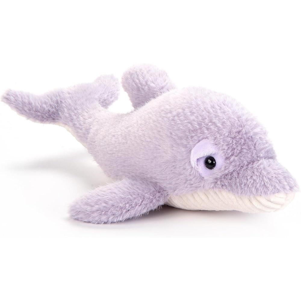 image:imageThe Petting Zoo Dolphin Stuffed Animal Plushie Gifts for Kids Sealife Fuzzlez Animals Purple Dolphin Plush Toy 16 inches