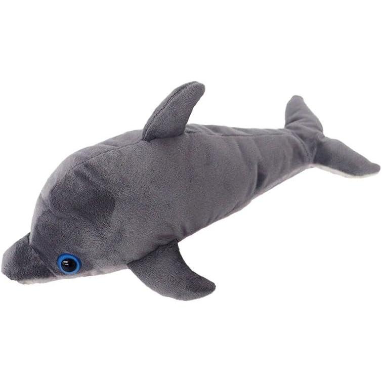 image:imageThe Petting Zoo Dolphin Stuffed Animal Plushie Slap Bracelet Gifts for Kids Slapstix Sealife Animals Grey Dolphin Plush Toy 10 inches
