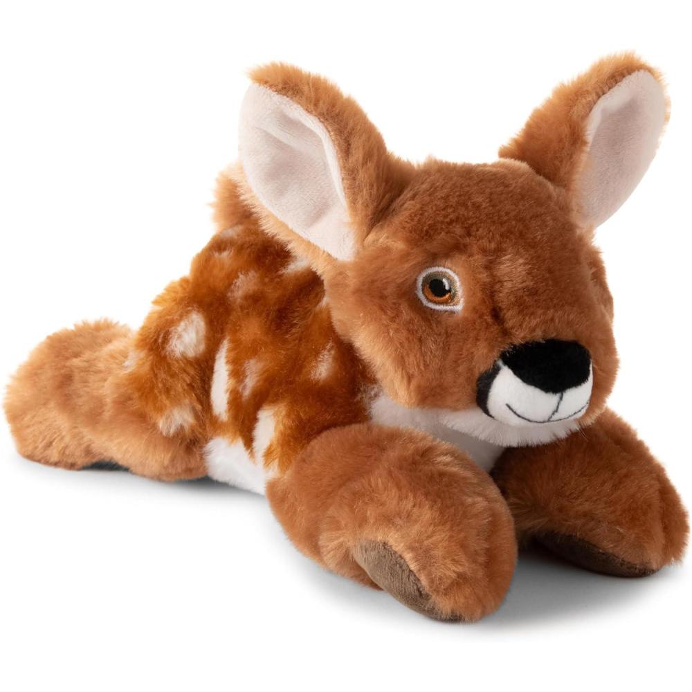 image:imageThe Petting Zoo Fawn Stuffed Animal Plushie Gifts for Kids Earth Keeperz Wildlife Animals Zoologee Brown Fawn Plush Toy 10 inches