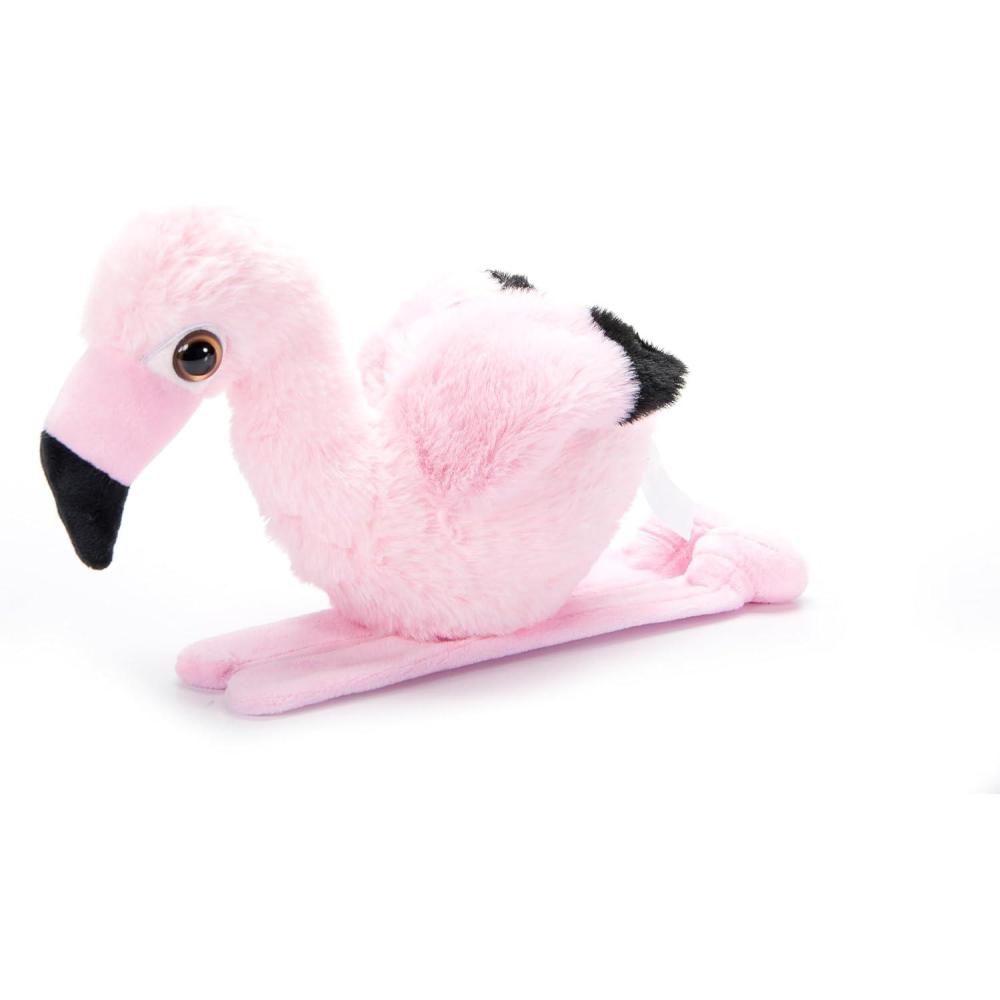 image:imageThe Petting Zoo Flamingo Stuffed Animal Plushie Slap Bracelet Gifts for Kids Slapstix Wildlife Animals Pink Flamingo Plush Toy 9 inches