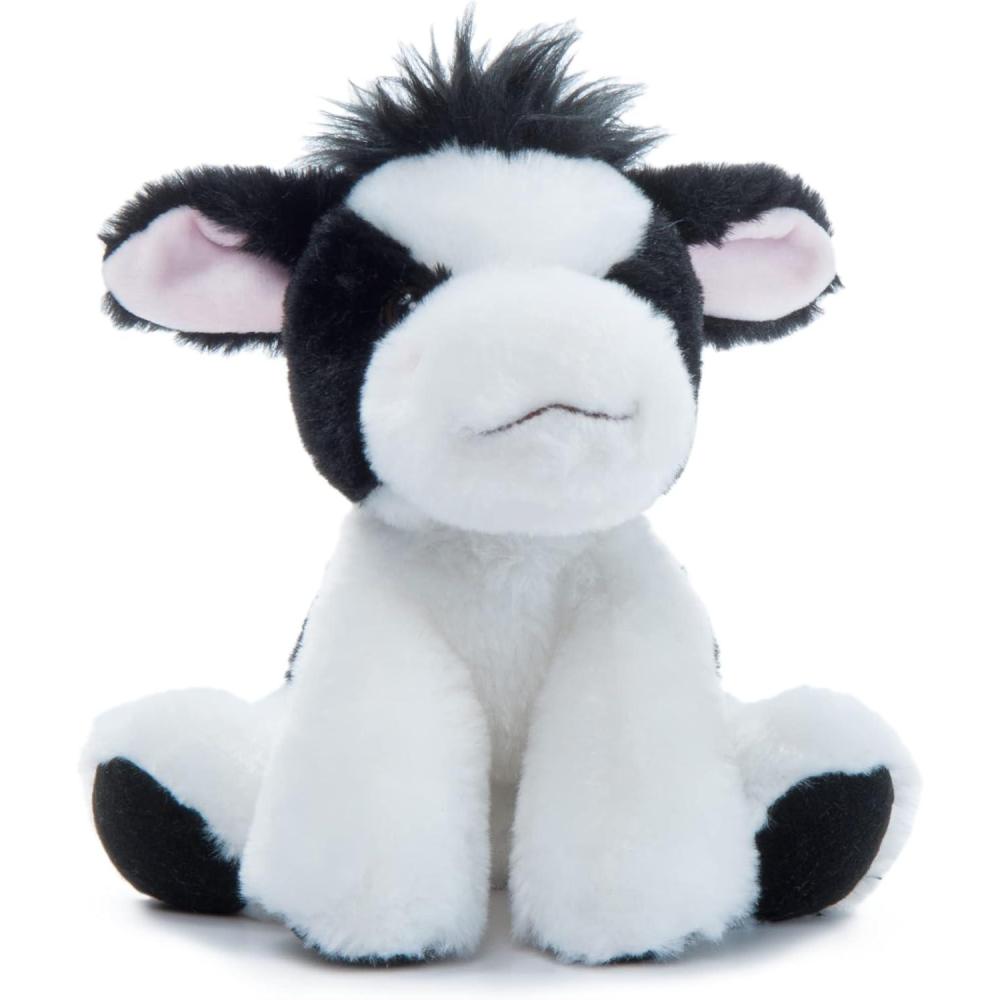image:imageThe Petting Zoo Floppy Cow Stuffed Animal Plushie Gifts for Kids Wild Onez Wildlife Animals Cow Plush Toy 9 inches