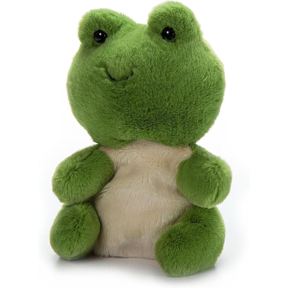 image:imageThe Petting Zoo Frog Stuffed Animal Plushie Gifts for Kids Nuggetz Wildlife Animals Green Frog Plush Toy 6 inches